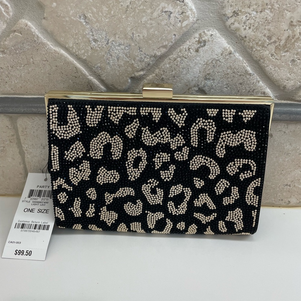 Elegant Black and Gold Clutch